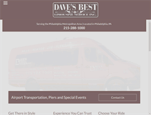 Tablet Screenshot of davesbestlimoservice.com